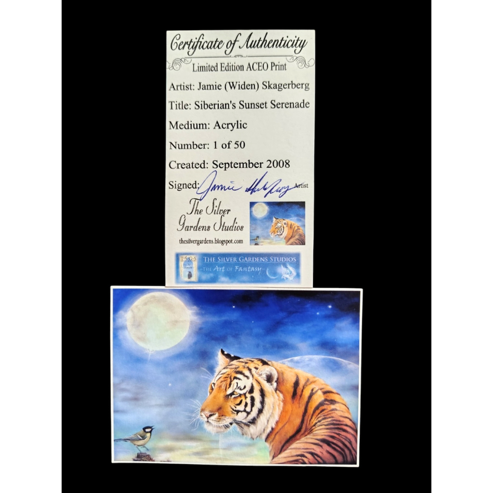 ACEO JAMIE WIDEN SKAGERBERG signed numbered print 1 of 50